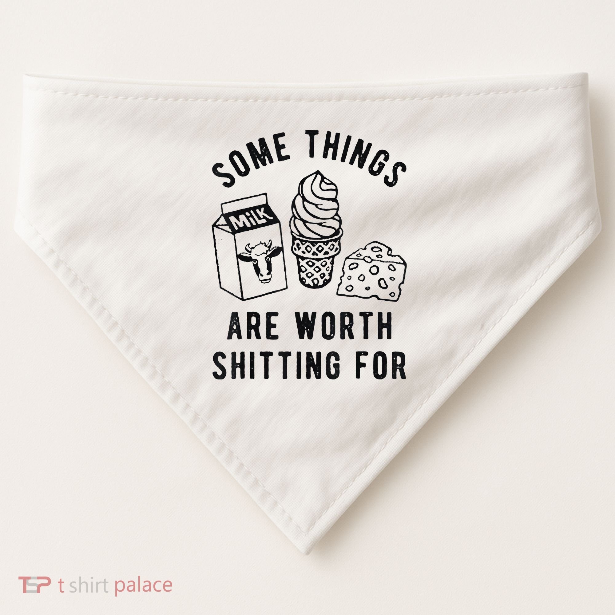 Some Things Are Worth Shitting For USA-Made Doggie Bandana