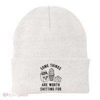 Some Things Are Worth Shitting For Beanie thumb 0