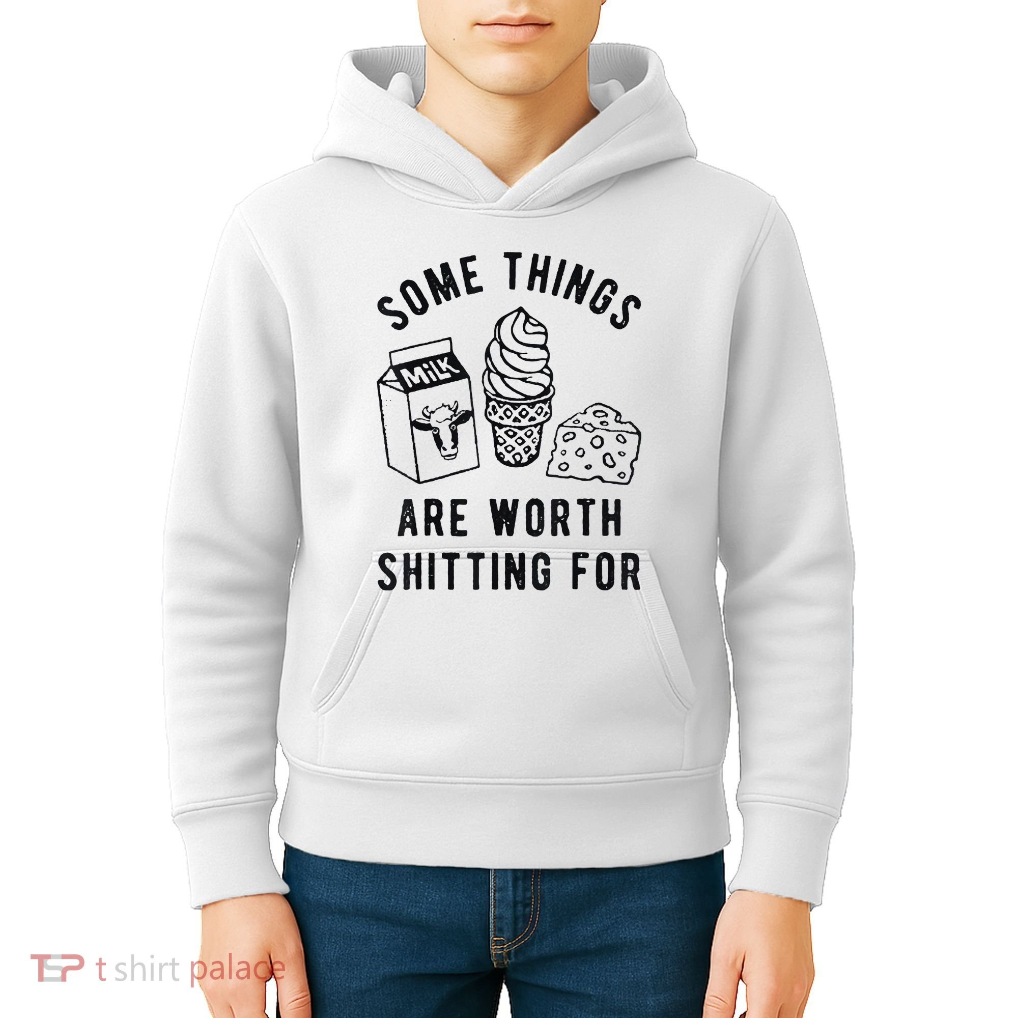 Some Things Are Worth Shitting For Kids Hoodie
