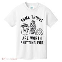 Some Things Are Worth Shitting For Kids T-Shirt thumb 0