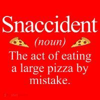 Snaccident The Act Of Eating A Large Pizza By Mistake Sweatshirt thumb 3