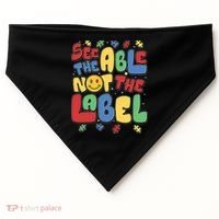 See The Able Not The Label Autism Awareness USA-Made Doggie Bandana thumb 0
