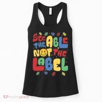 See The Able Not The Label Autism Awareness Women's Tank Top thumb 0