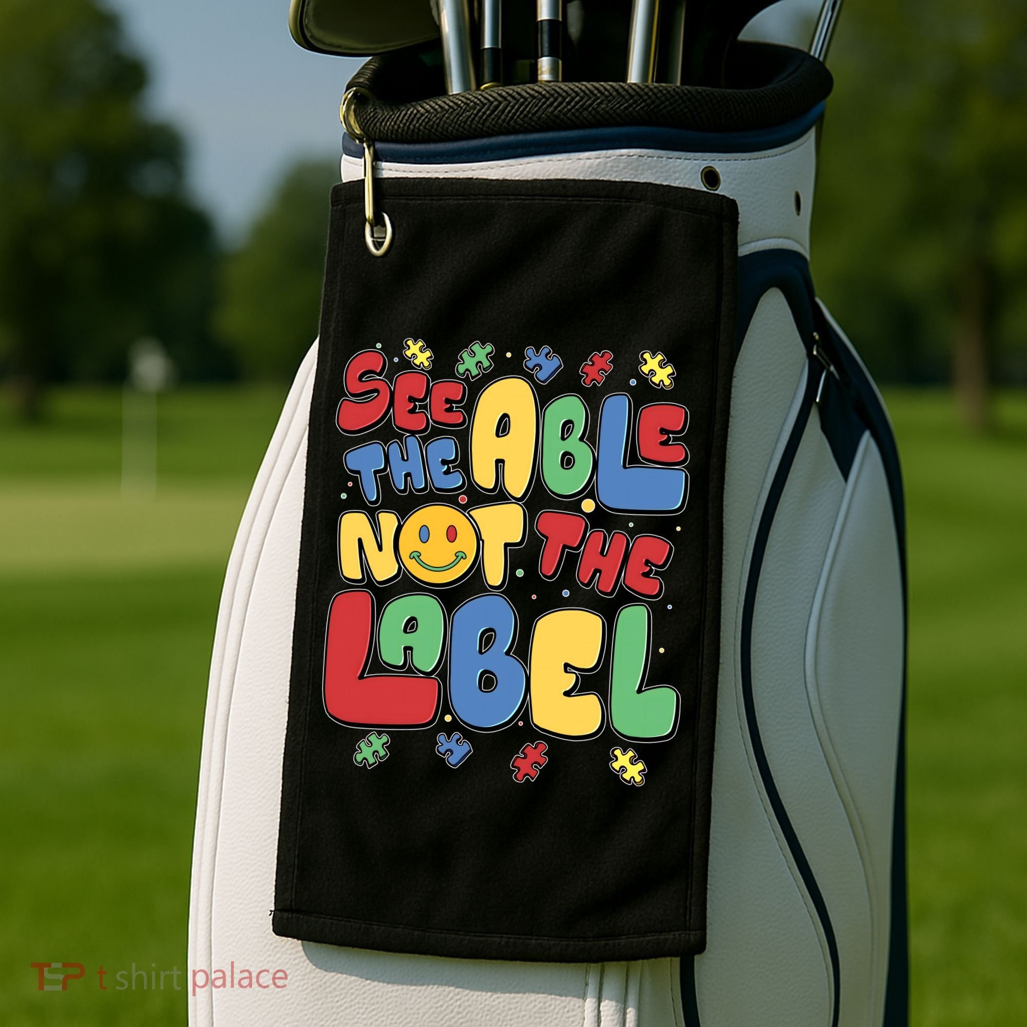 See The Able Not The Label Autism Awareness Golf Towel