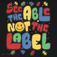 See The Able Not The Label Autism Awareness Visor thumb 3