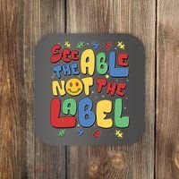 See The Able Not The Label Autism Awareness Coaster thumb 0