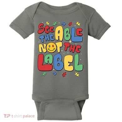 See The Able Not The Label Autism Awareness Baby Bodysuit