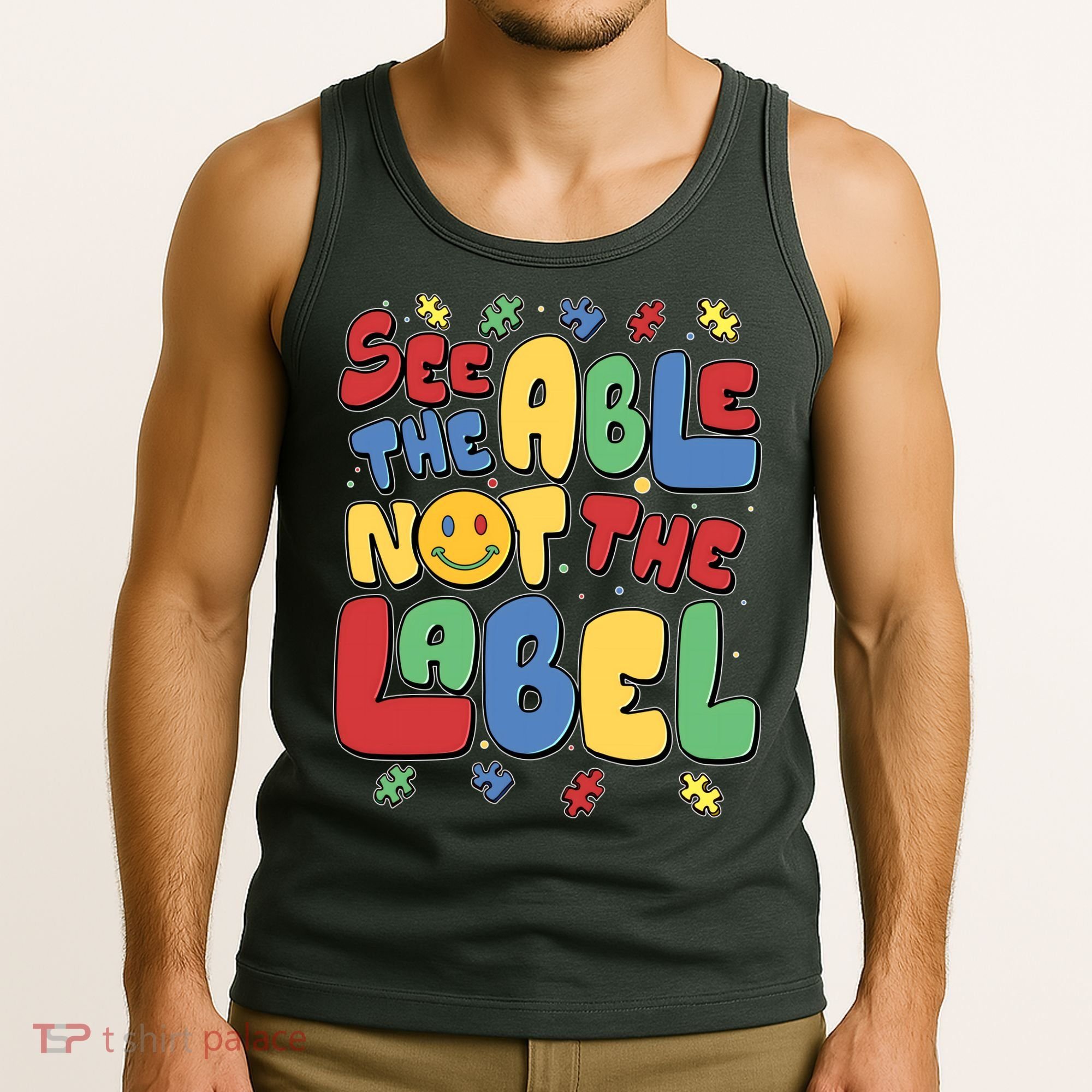 See The Able Not The Label Autism Awareness Tank Top