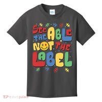 See The Able Not The Label Autism Awareness Kids T-Shirt thumb 0