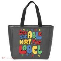 See The Able Not The Label Autism Awareness Tote Bag thumb 0
