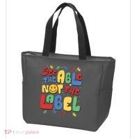 See The Able Not The Label Autism Awareness Tote Bag thumb 3