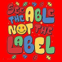 See The Able Not The Label Autism Awareness Santa Hat thumb 1
