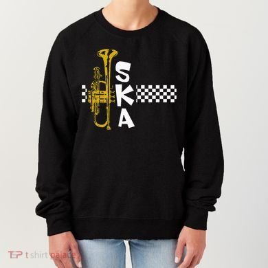 Ska Trumpet And Squares Women's Sweatshirt