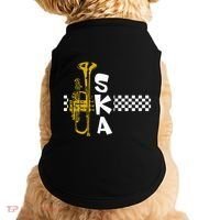 Ska Trumpet And Squares Doggie Tank thumb 0