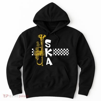 Ska Trumpet And Squares Hoodie