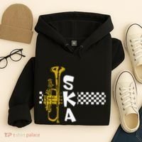 Ska Trumpet And Squares Hoodie thumb 4