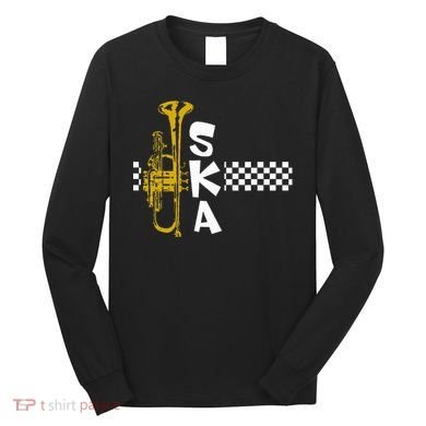 Ska Trumpet And Squares Long Sleeve Shirt