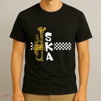 Ska Trumpet And Squares T-Shirt thumb 3