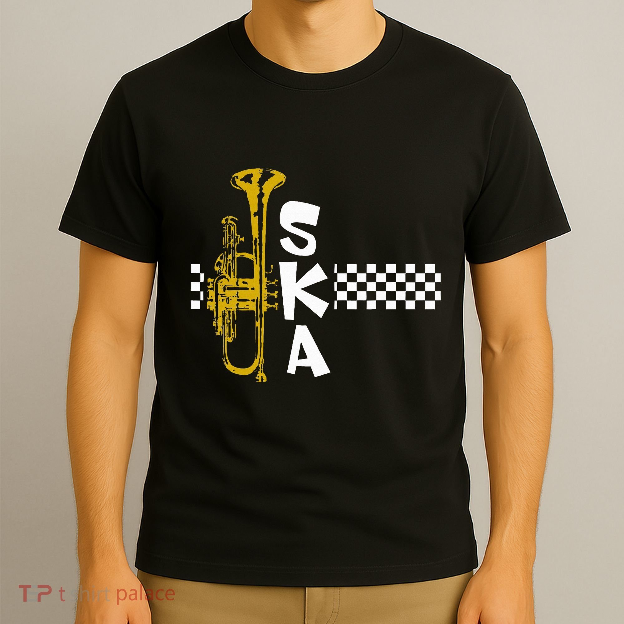 Ska Trumpet And Squares T-Shirt