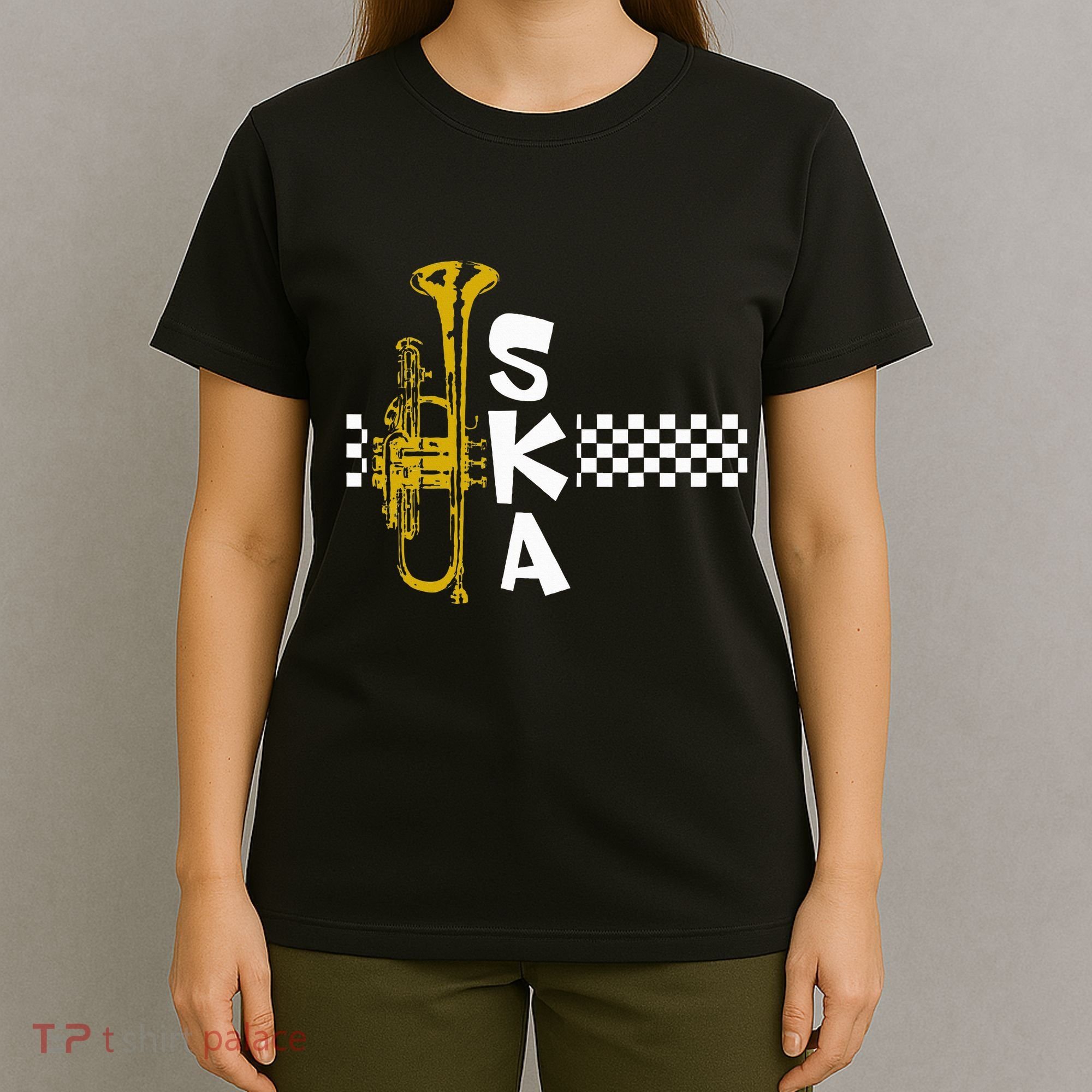 Ska Trumpet And Squares T-Shirt