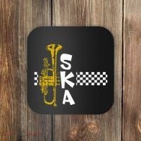 Ska Trumpet And Squares Coaster thumb 0