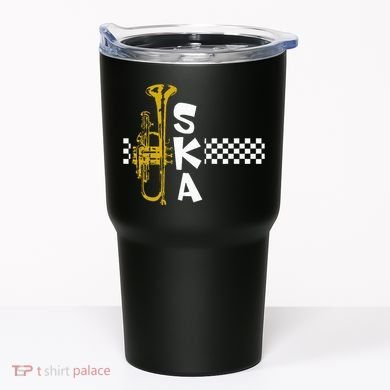 Ska Trumpet And Squares Tumbler
