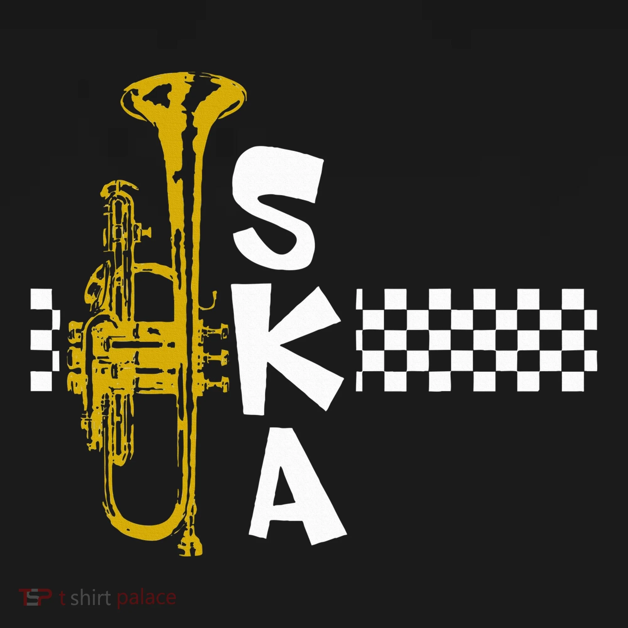 Ska Trumpet And Squares Ornament