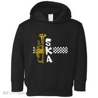 Ska Trumpet And Squares Toddler Hoodie thumb 0