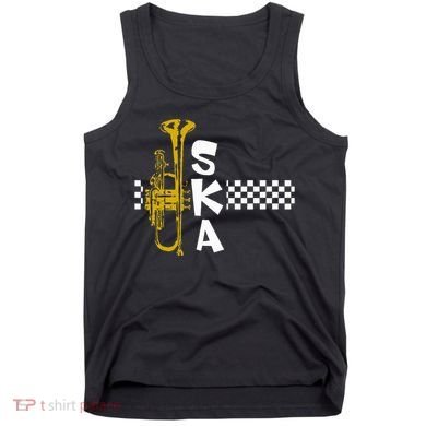 Ska Trumpet And Squares Tank Top