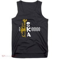 Ska Trumpet And Squares Tank Top thumb 0