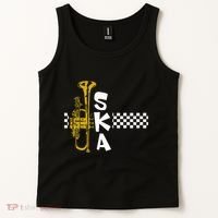 Ska Trumpet And Squares Tank Top thumb 2