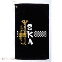 Ska Trumpet And Squares Golf Towel thumb 0