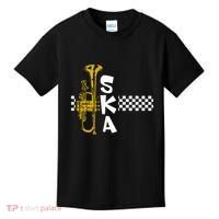 Ska Trumpet And Squares Kids T-Shirt thumb 0