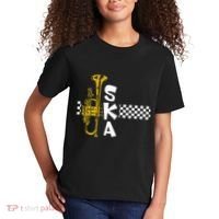 Ska Trumpet And Squares Kids T-Shirt thumb 2