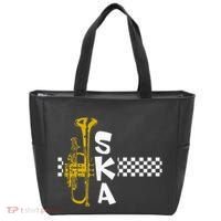 Ska Trumpet And Squares Tote Bag thumb 0