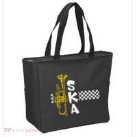 Ska Trumpet And Squares Tote Bag thumb 2