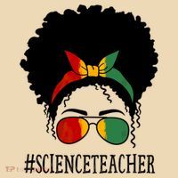 Science Teacher African Messy Bun Black History Month Cute Gift Tote Bag thumb 4