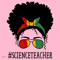 Science Teacher African Messy Bun Black History Month Cute Gift Coaster thumb 2