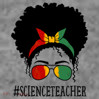 Science Teacher African Messy Bun Black History Month Cute Gift Toddler Hoodie thumb 2