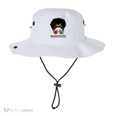 Science Teacher African Messy Bun Black History Month Cute Gift Bucket Hat