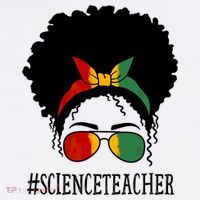 Science Teacher African Messy Bun Black History Month Cute Gift Tank Top thumb 6