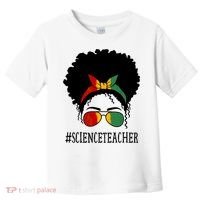 Science Teacher African Messy Bun Black History Month Cute Gift Toddler T-Shirt thumb 0