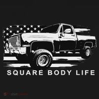 Squarebody Truck American Flag Square Body Polo thumb 3