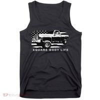 Squarebody Truck American Flag Square Body Tank Top thumb 0