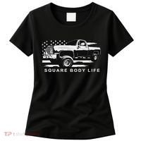 Squarebody Truck American Flag Square Body Women's T-Shirt thumb 0