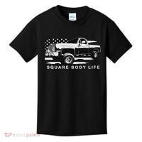 Squarebody Truck American Flag Square Body Kids T-Shirt thumb 0
