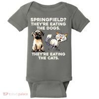 Springfield They Are Eating Dogs They Are Eating The Cats Baby Bodysuit thumb 0