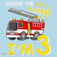 Sound The Alarm Im Three 3rd Birthday Firefighter Lover Toddler T-Shirt thumb 4