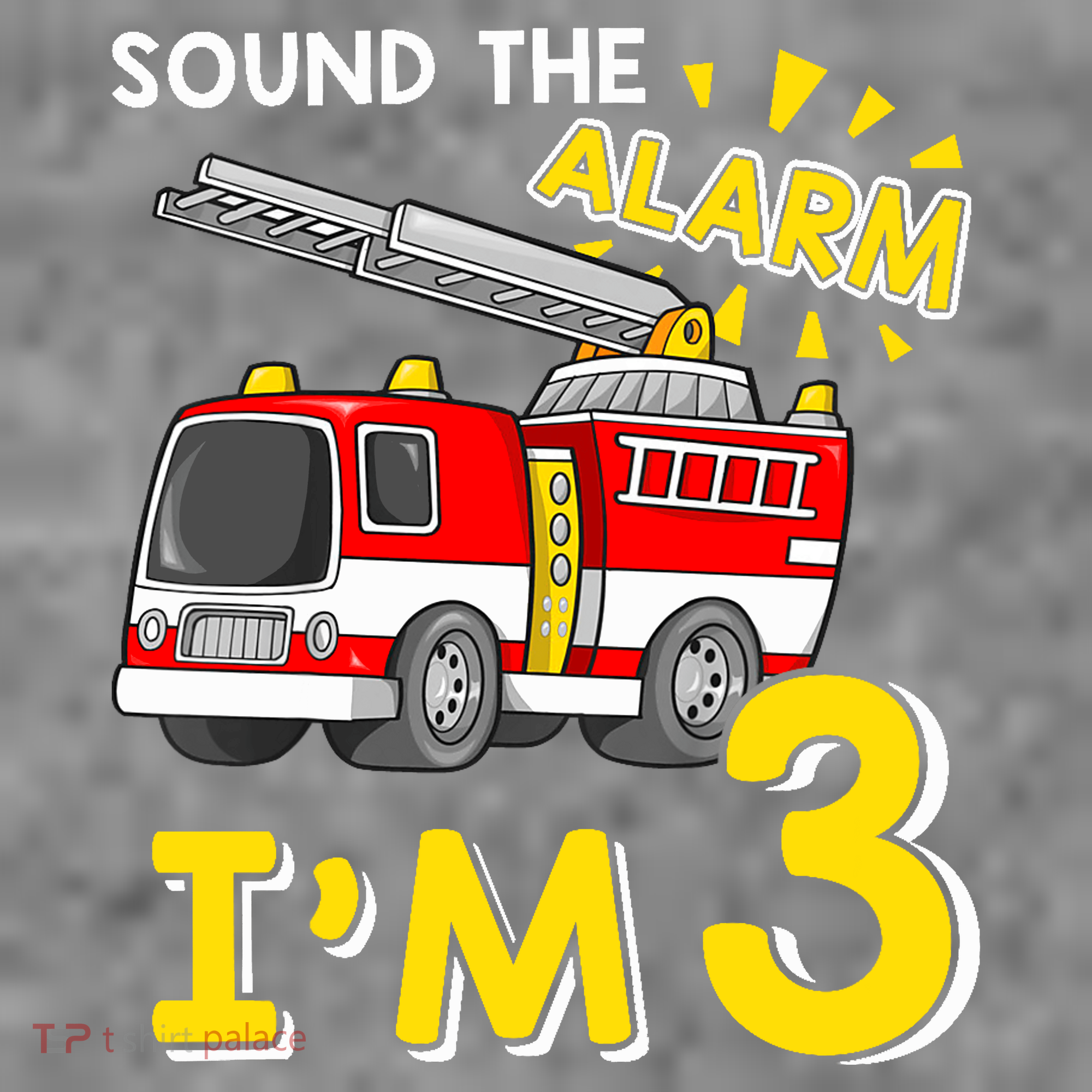 Sound The Alarm Im Three 3rd Birthday Firefighter Lover Toddler Hoodie