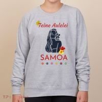 Samoan Teine Aulelei Red Blue Island Floral Pride Women's Sweatshirt thumb 0